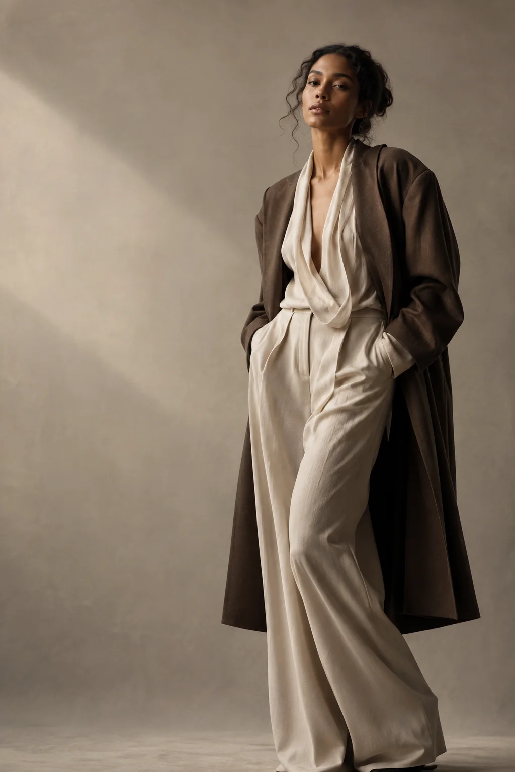 Retrato editorial de moda.